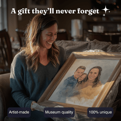 Custom Hand - Painted Portrait by Elena - Ridge & Crown